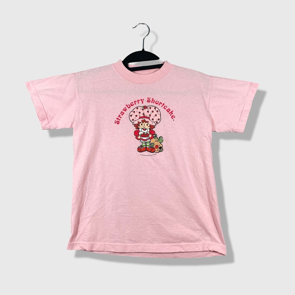 Cronies Strawberry Shortcake T-Shirt Women‎ Large Pink Vintage 90s Graphic Tee